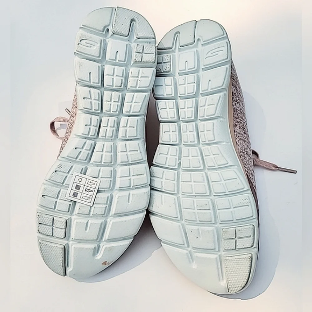 SKECHERS PINK MEMORY FOAM DUAL-LITE WOMEN'S SNEAKERS SHOES - Picture 6 of 8